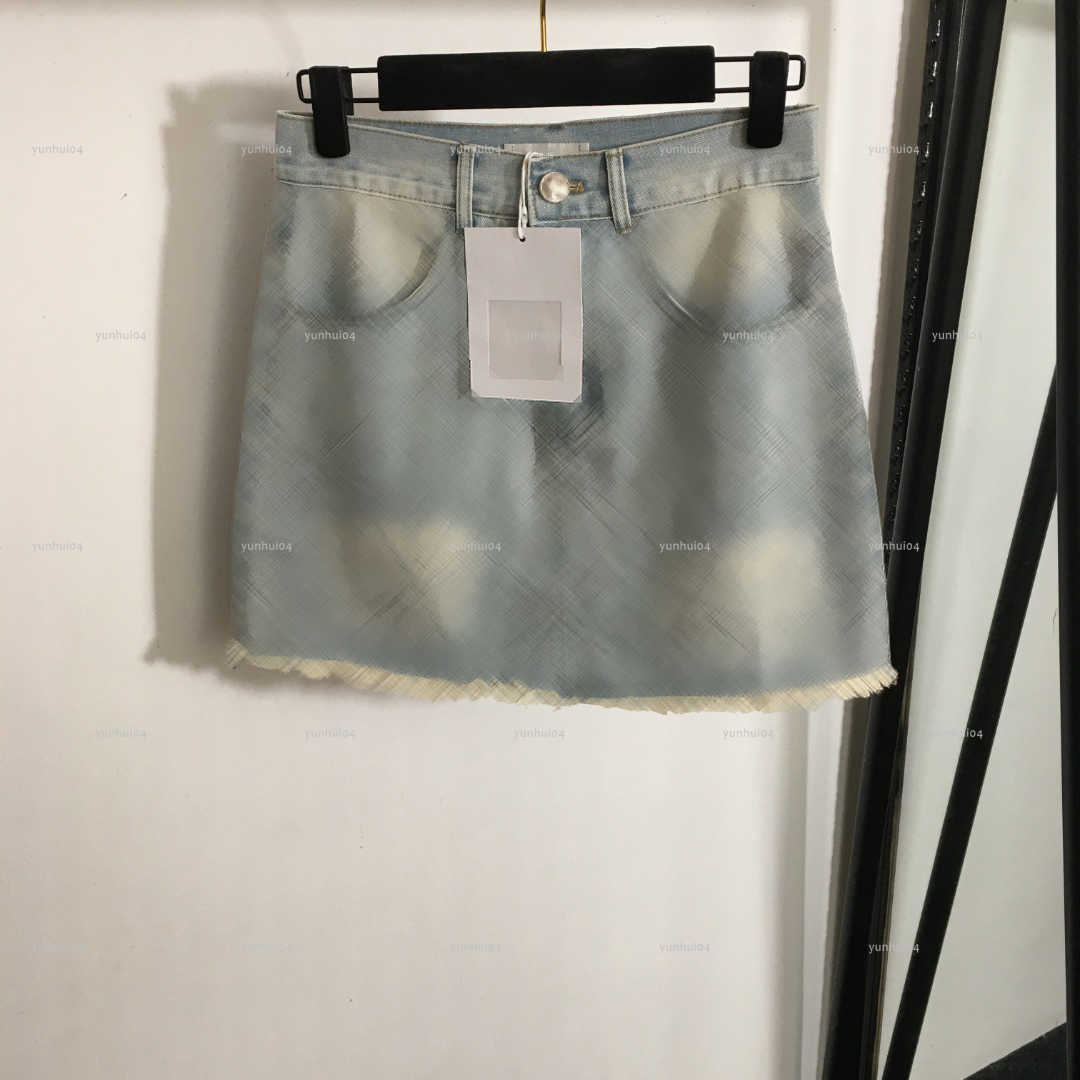 Popular wash women dress Summer lady dresses women designer clothes hairy denim short skirt A087X02N085-image-1104905492