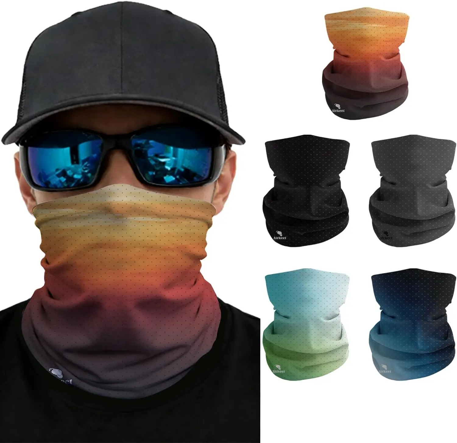 Cooling Neck Gaiter UPF 50 Sun Protection Breathable Mesh Ice Silk Face Mask for Cycling Running Hiking Fishing 260507BJ
