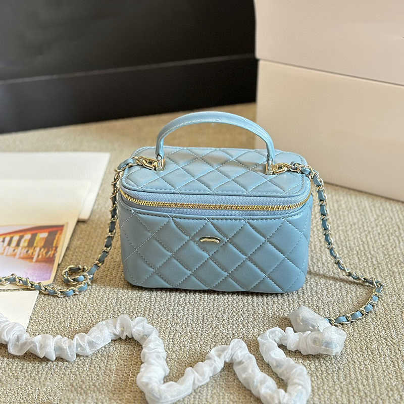 Designer Cases Makeup bag cc Micro Vanity Bag Mini Cosmetic Bag Crossbody Shoulder Tiny Cosmetic Nano Make Up Bags Coin Pink Purse Wallet width 18cm