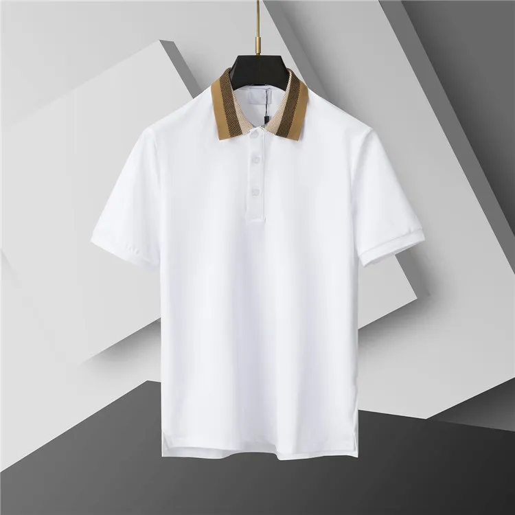 designer polo mens t shirt fashion embroidered grid designers tshirts lapel v neck cotton high street men casual t shirt luxury casual couple clothe