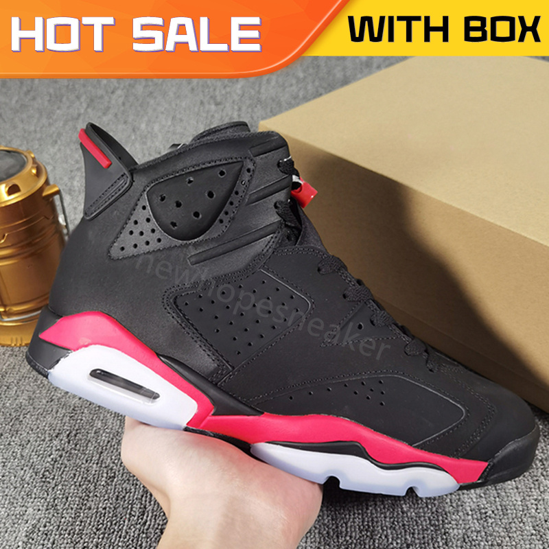 Designer Basketball Shoes 6 6s With Box mens sneakers Reverse Black Infrared Oreo White Carmine DMP J6 Mens Outdoor Sports Trainers Hight Quality sh