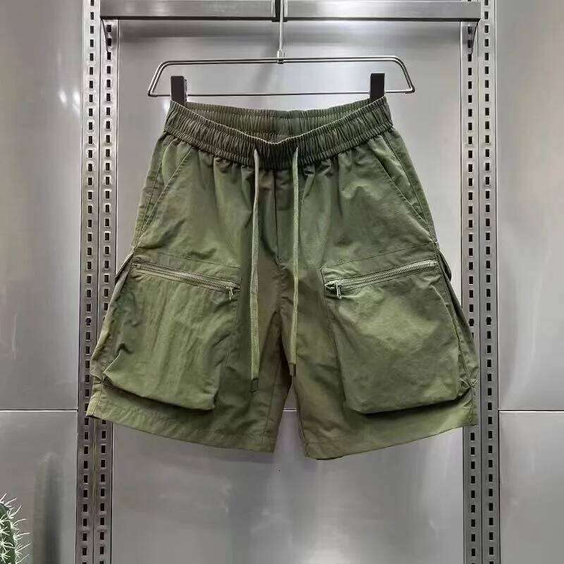 Women High Waist Cargo American Style Streetwear Summer Wide Leg Pants Fashion Female Big Pocket Loose Shorts New