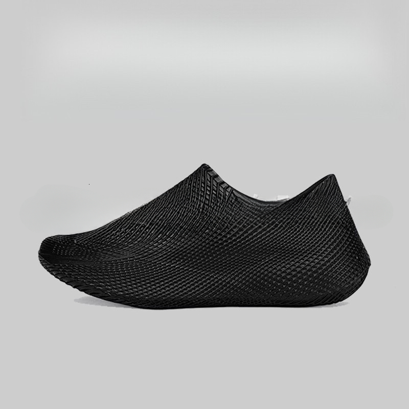 Designer shoes Black Warrior breathable honeycomb lightweight soft sole unisex 3D printed one-piece coconut hole shoes