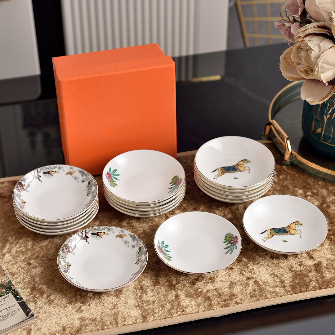 Hotel ceramic saucer, household bone saucer, saucer, soy sauce and vinegar dipping saucer, small saucer 6-image-1105103031