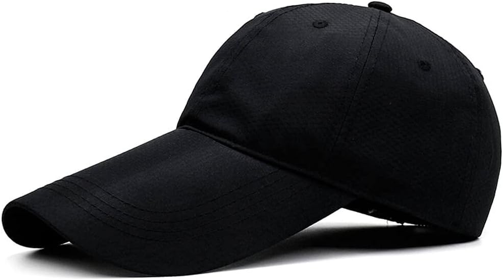 4.3" Long Bill Baseball Cap,Oversize Unstructured Quick-Drying Dad Running Hat-image-1105180426