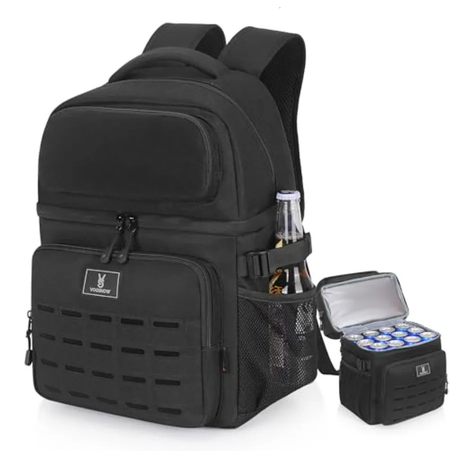 Insulated Double Deck Cooler Backpack for Men Women 36 Cans Large Leakproof Cooler Bag for Camping Hiking Picnic Fishing Beach 260508