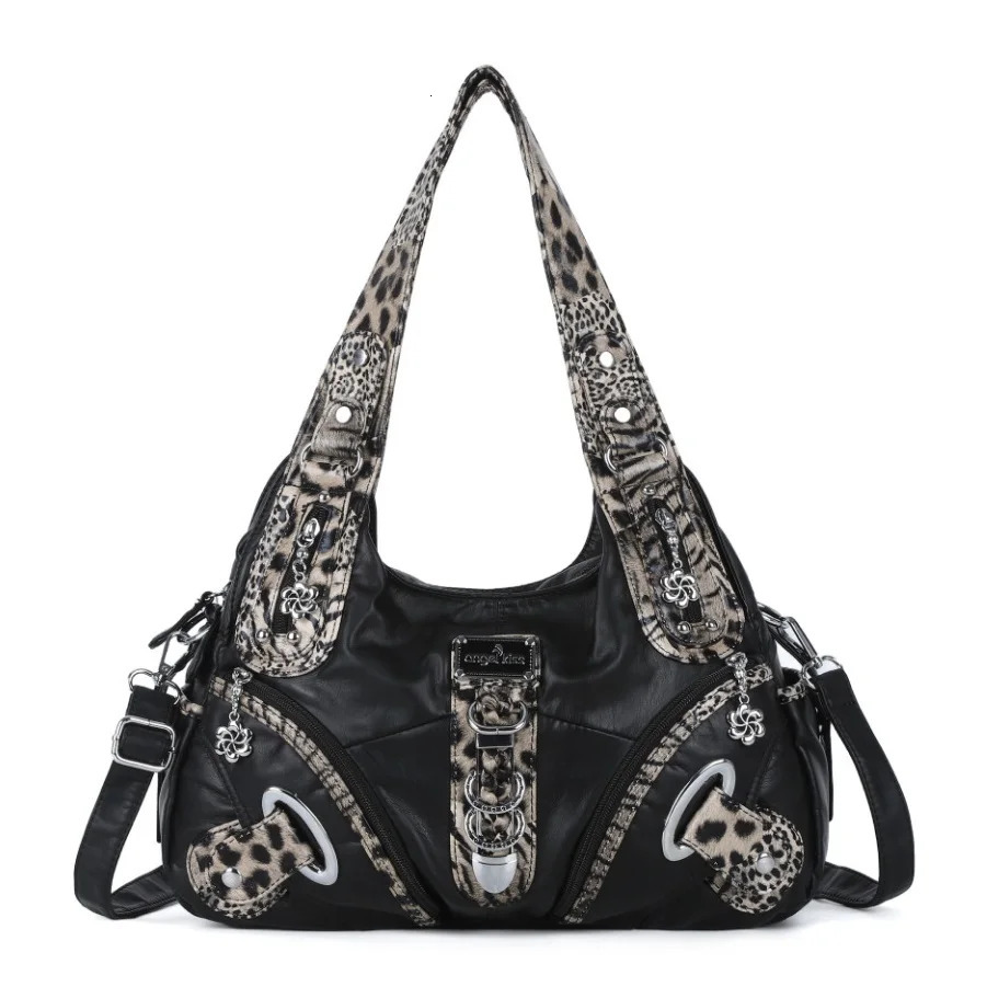 Angel kiss Women Handbags Large Womens Shoulder Bag Leopard Print Top-Handle Fashion Satchel Dumpling Shoulder Tote Hobos Bag 260508