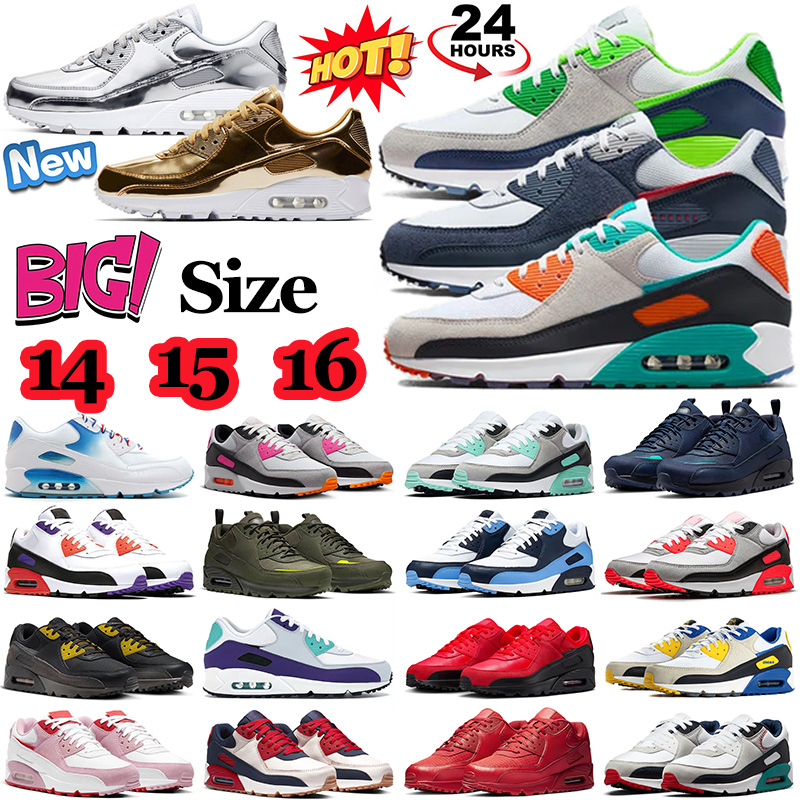 90 90s trainers running shoes women men outdoor sports sneakers Anthracite Mystic Red Surplus Rivalry Pack Valentines Day Cool Grey big size 14 15 1