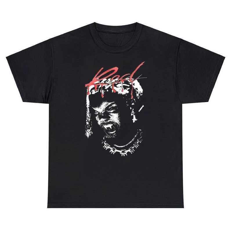 Rapper Playboi Carti New Album Whole Lotta Red Graphic Loose Tshirt Streetwear Mens Hip Hop T Shirt Men Daily T-shirts L260508