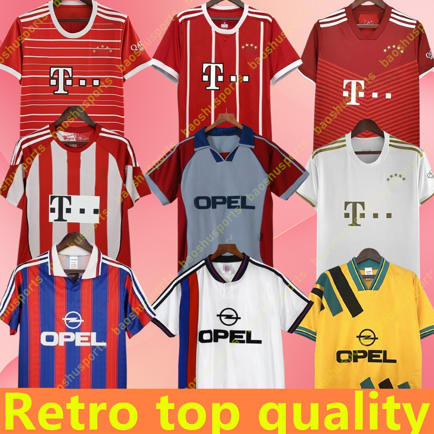 retro Bayerns jerseys Littbarski 94 95 96 97 98 99 00 01 02 final ELBER Pizarro SCHOLL KLOSE Klinsmann Matthaus 1997 1999 Lizarazu Muller ROBBEN-image-976891228