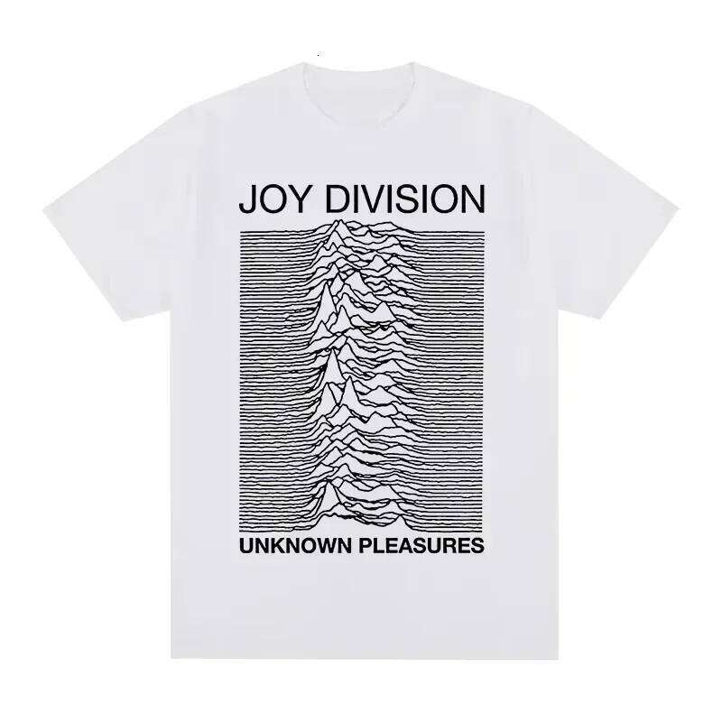 Joy Division Creative Line Print Summer 100% Cotton Casual Comfortable Men's T-Shirt Trendy Street Women Clothing 26L0508