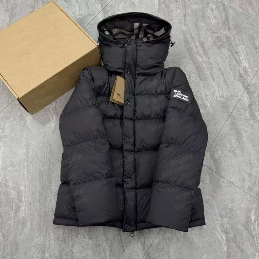 winter jacket men designer coat burbelly down jackets womens the sleeves are detachable mens puffer brand doudoune homme warm Parka cropped puff-image-970417380