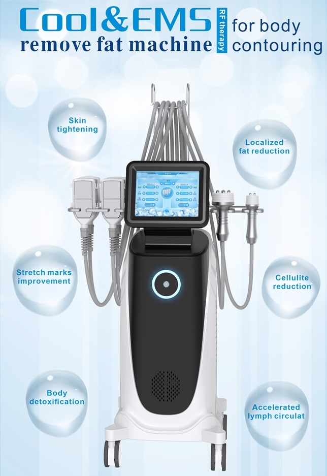 Protable 360 Cryo Fat Freezing Slimming Weight Loss Ems Sculpting Cryolipolysis Machine RF Skin Rejuvenation Face Lifting Cellulite Removal Slimming