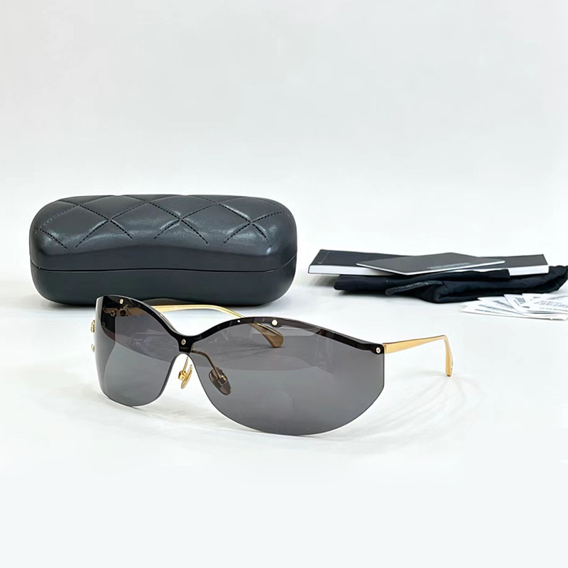 New Luxury Designer Earring COCO BEACH Goggles Womens Cat Woman Eye Sunglasses Ch Curved Half Frame Fashion Sun Glasses Men Popular Uv Casual