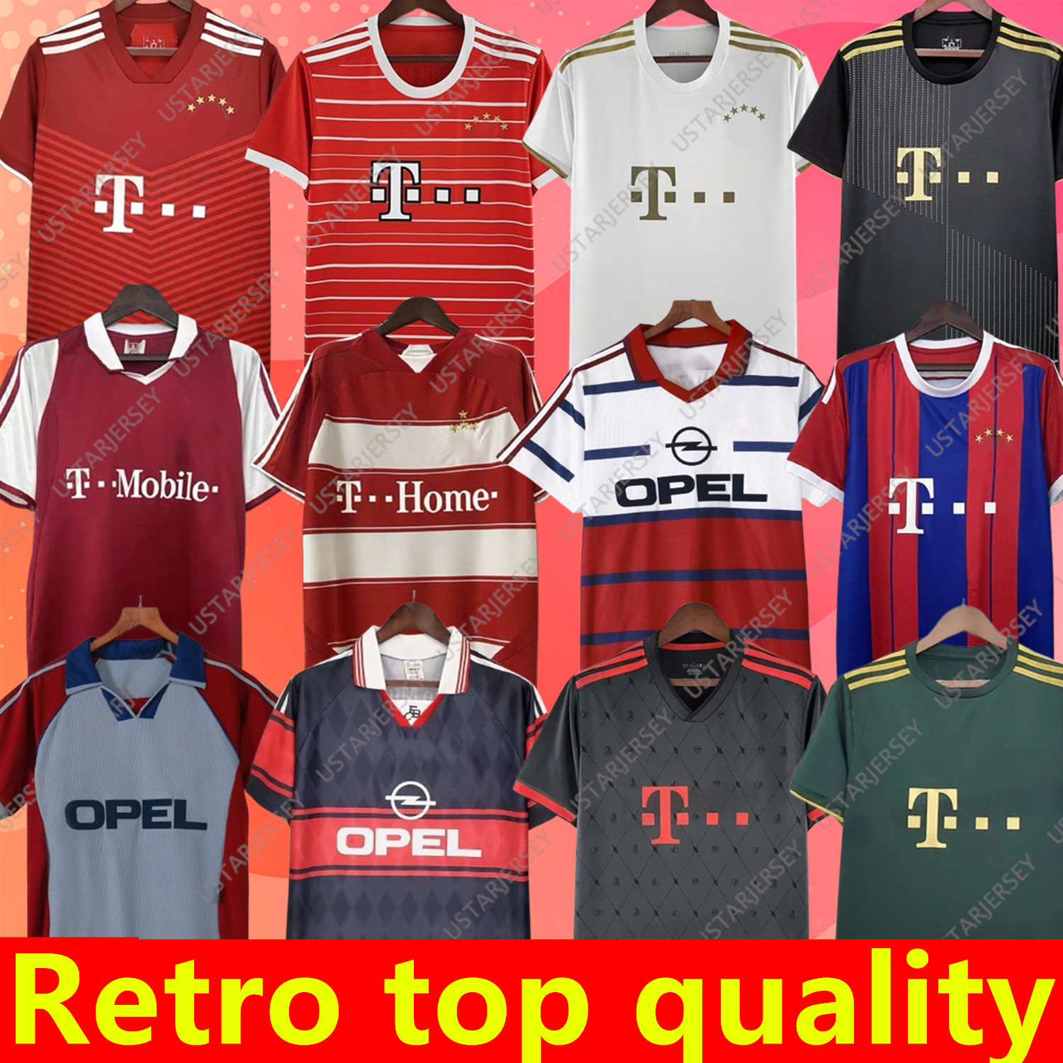 Maillots de football rétro MATTHAUS Bayerns 1993 95 96 97 98 99 2000 04 05 10 11 12 13 14 15 17 18 ROBBEN LAHM MULLER JAMES LEWANDOWSKI KLINSMANN