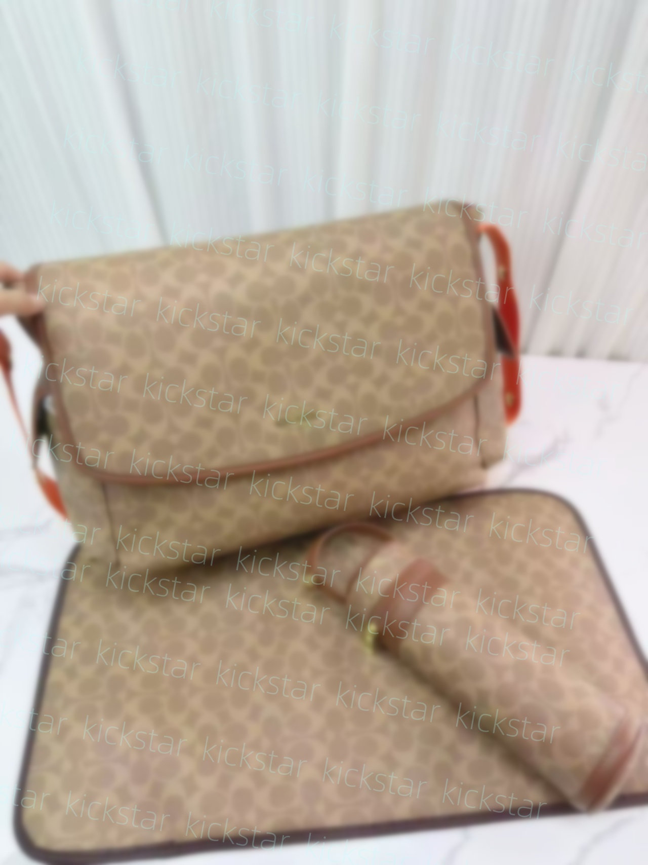 New 2026 Diaper Bag Black Baby Bag designer orange High Qualty Designer Maternity Kids Nappy Change Pram Large Nylon Gray Pink Brown Luxury Mommy th