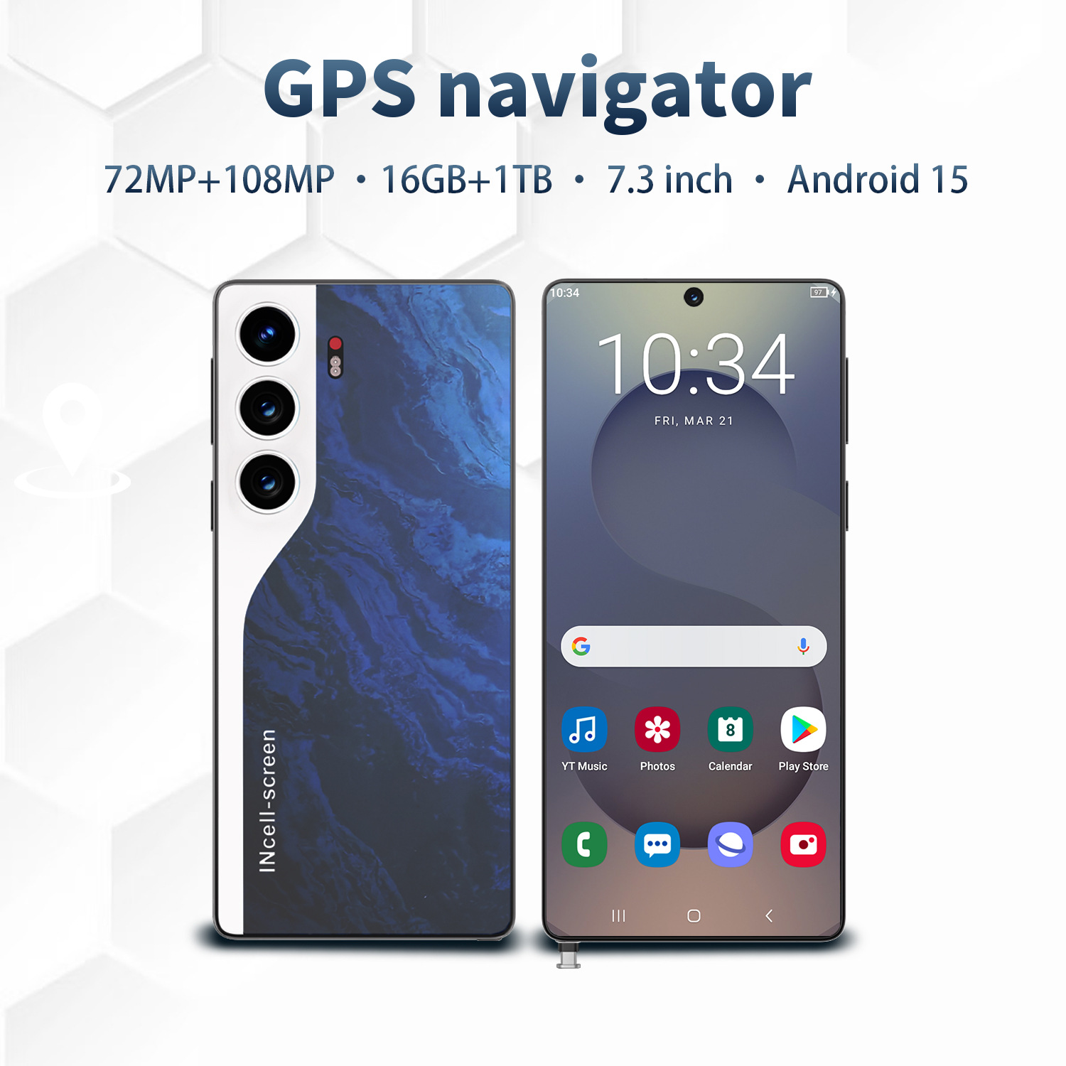 Cugo C40 Pro Ultra 5G Phone Unlock Touch Screen 6.9-inch Phone Android Smartphone Camera Phone Display Face Recognition GPS Phone Video-image-1105115585