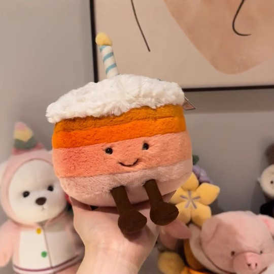 Puppets New orange cake plush toy limited edition cake color gift for others-image-1105189712