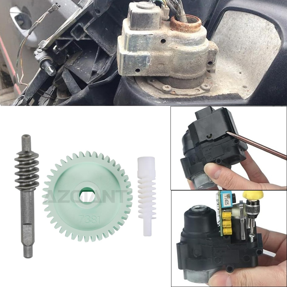 AZGIANT Power Door Side Mirror Folding Assembly Motor Gear Compatible with 2005-2026 Toyota Fortuner,Toyota 4Runner/Crown/Estima,Mitsubishi Outla-image-1105150676