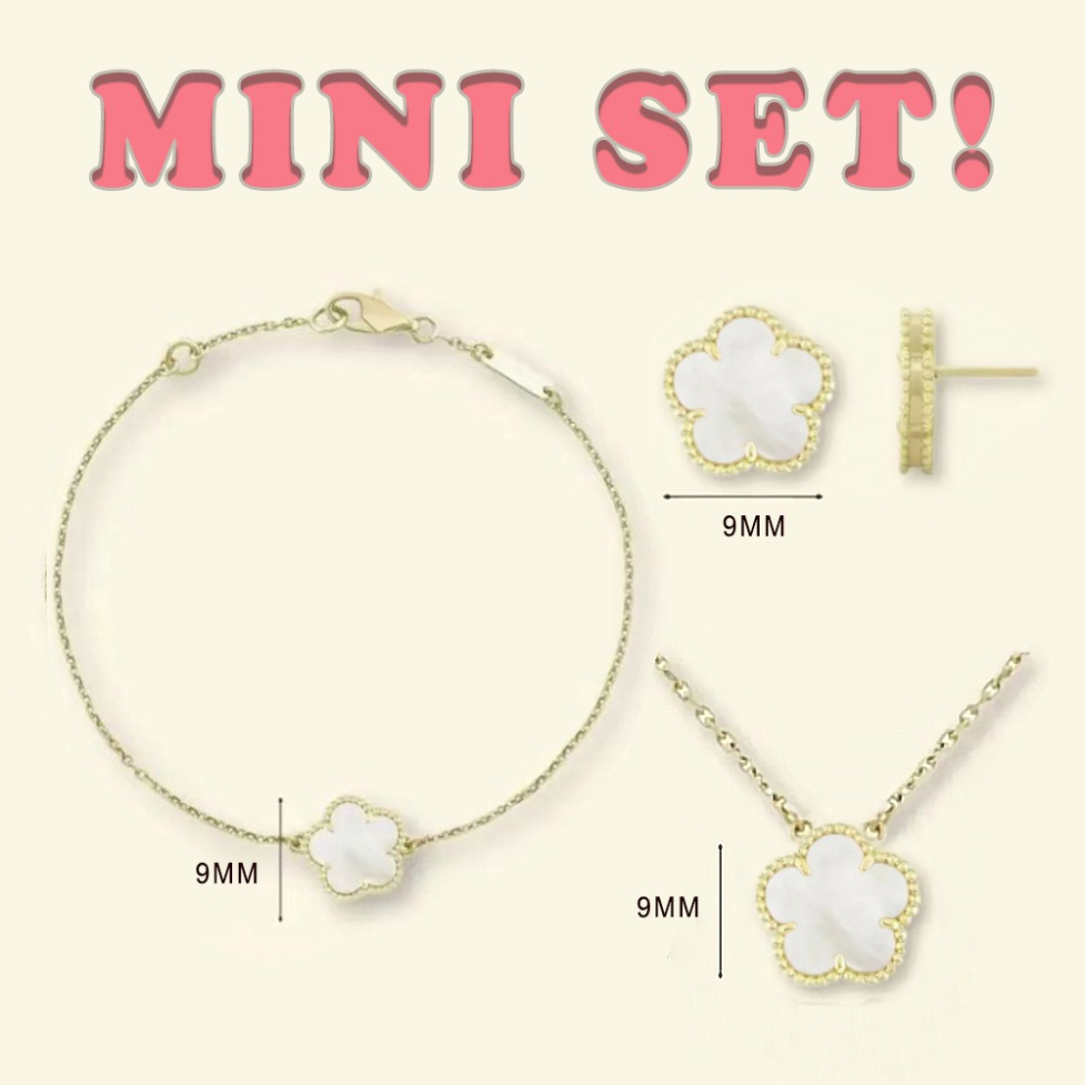 mini clover necklace ring necklaces designer clover set 9mm designer jewelry women designer chain earrings bracelet designer ring bracelet rings-image-1105050856