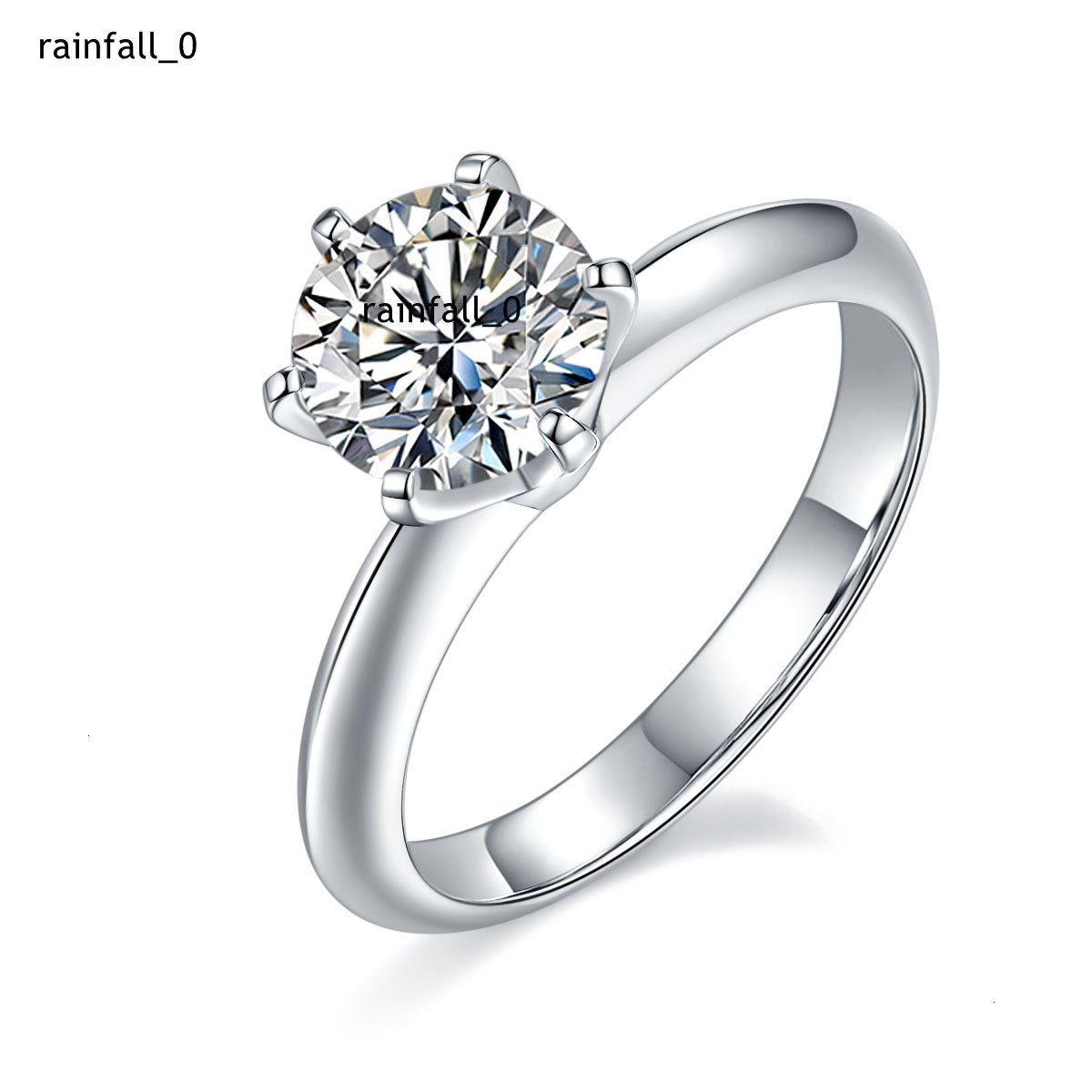 Wholesale 925 Sterling Silver Moissanite Diamond Rings for Women Wedding Engagement Band Customizable Factory Direct