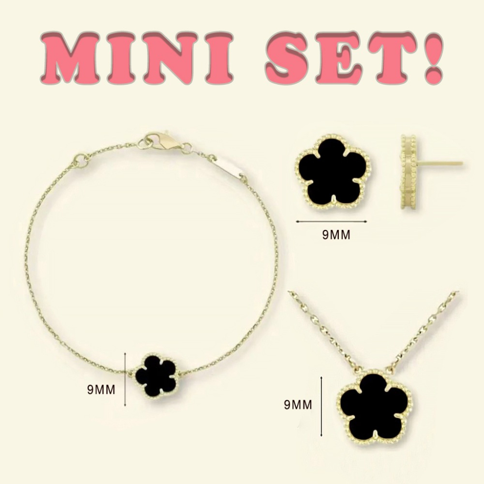 earrings jewlery designer for women mini bracelet clover necklace jewelry set designer earrings designer jewelry 925 sterling silver jewelry brac-image-1105050791