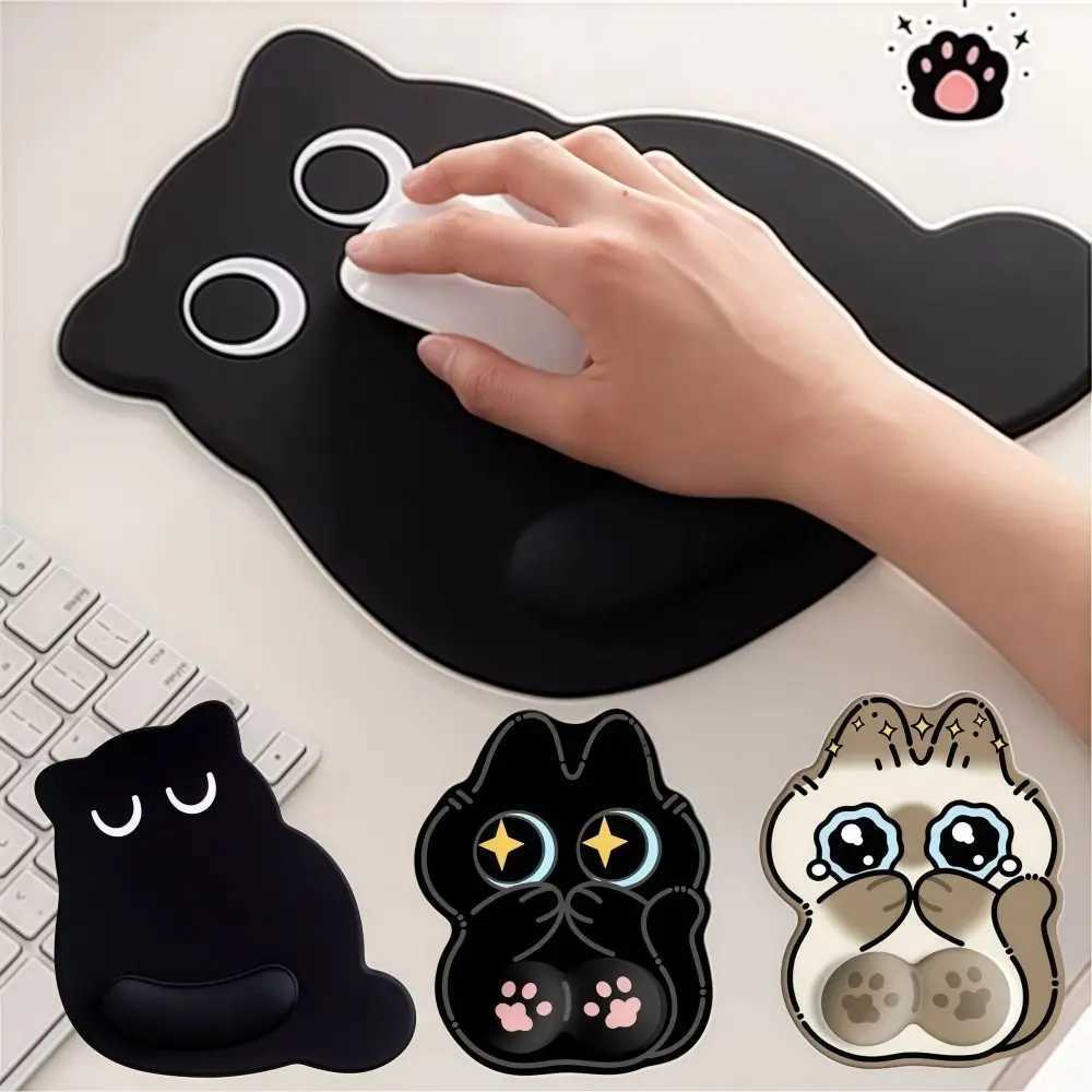 Big-eyed Cat Mouse Pad Soft Comfortable Wrist Rest Typing Pad Non-Slip Dirt-resistant Ergonomic Mouse Pad For Computer OfficeT260508-image-1105161096