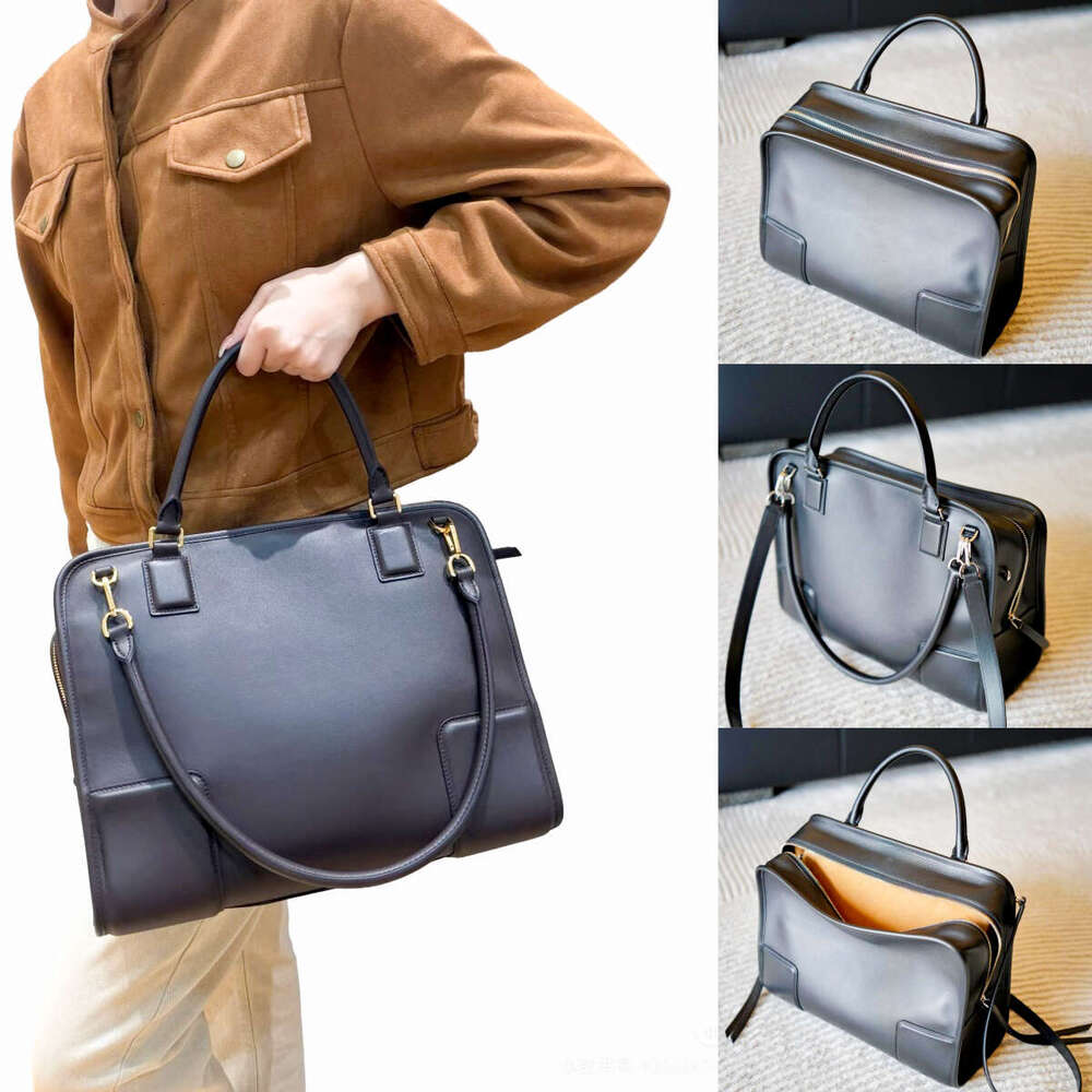 Womens Amazona 180 Designer Shoulder Bag Fashion Luxury Suede Leather Large Capacity Bowling bag Sac Handbag Clutch satchel briefcase Crossbody comp