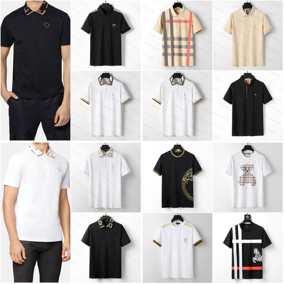 Luxury mens t shirt letter graphic tee fashion business mens shirt vintage jacquard round neck t shirt summer breathable designer clothes classic ca
