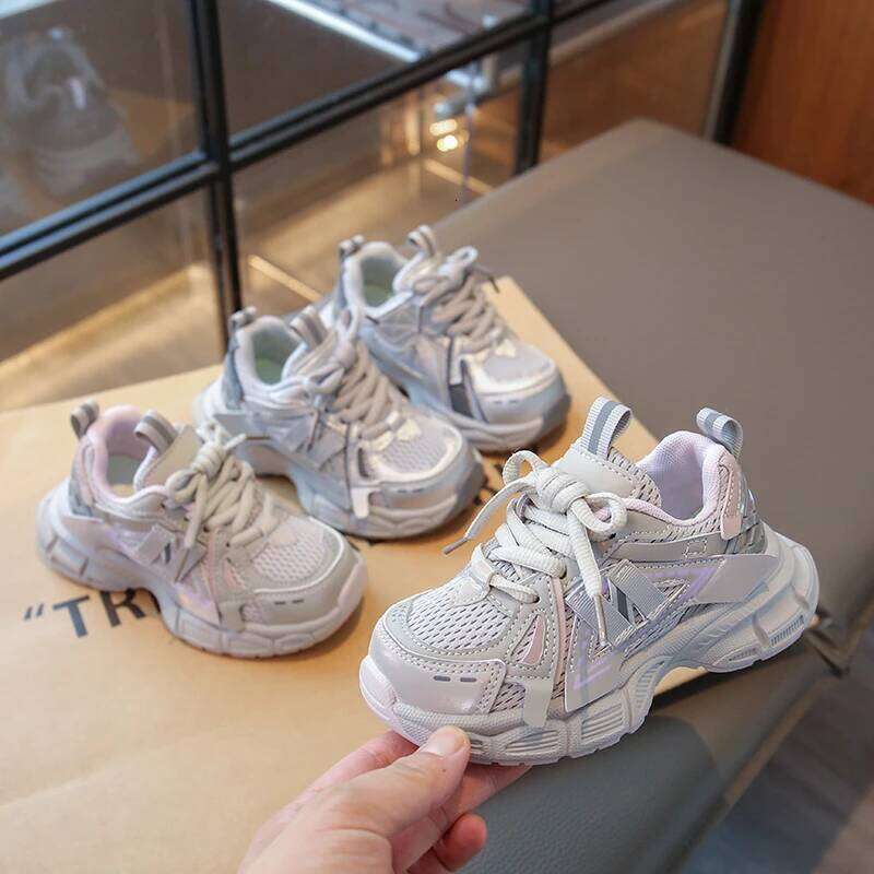 2026 Spring and Autumn New Children's Trendy Fashion Soft Bottom Ergonomic Comfortable Running Sports Shoes 26H0508