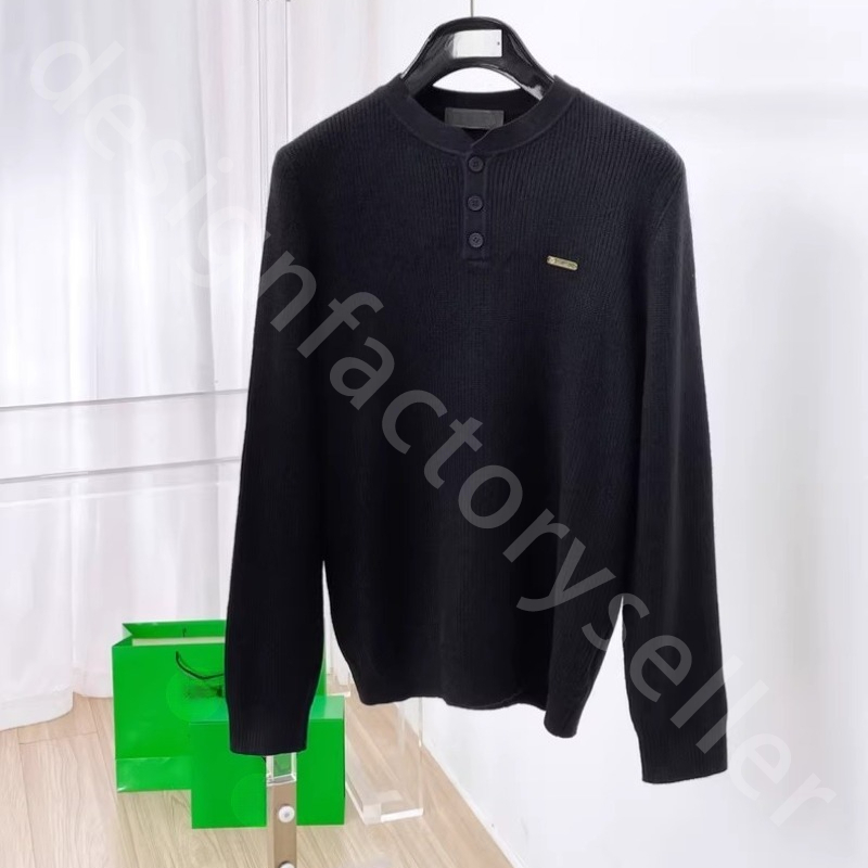 Luxury Designer Sweaters Autumn and Winter Mens Wool Tops Knitting Button Sweater L1289