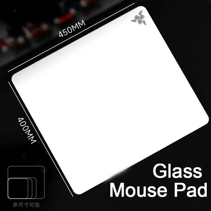 Minimalist Photovoltaic Glass Mouse Pad - Upgraded Tempered Hard Surface for FPS Gaming Office Home Use Ultra-Smooth GlideT260508-image-1105161094
