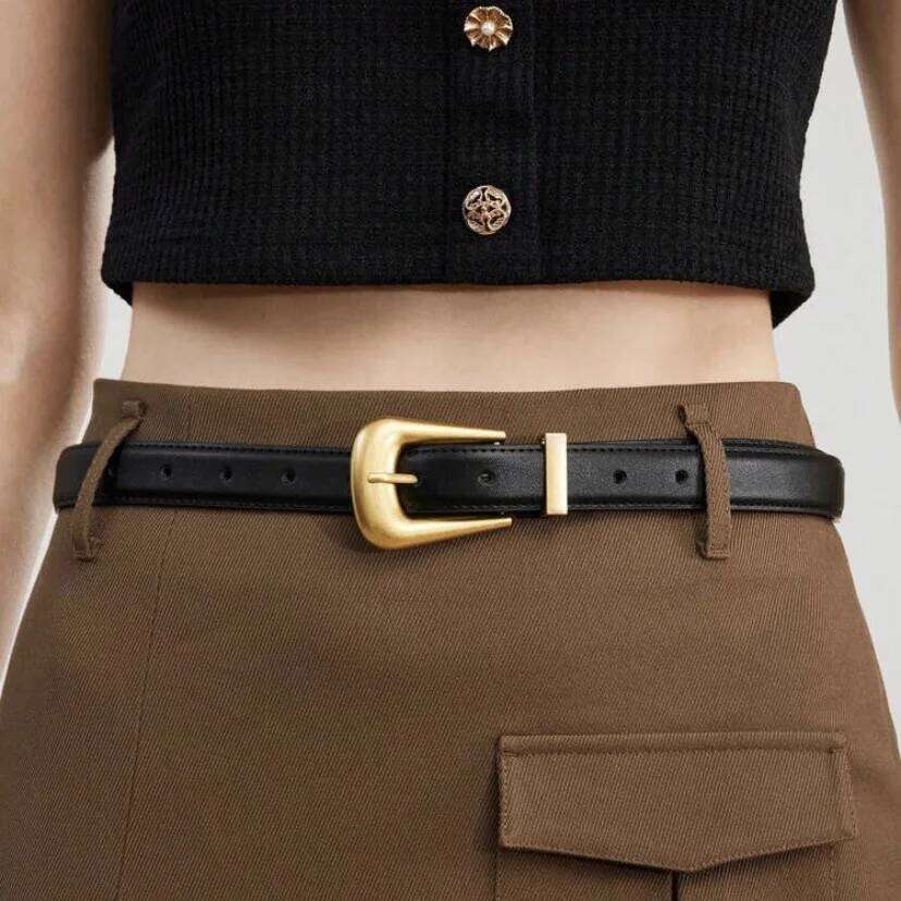 Genuine leather high-end fashion retro trend metal business belts women suitable for party dresses women's belt 26H0508