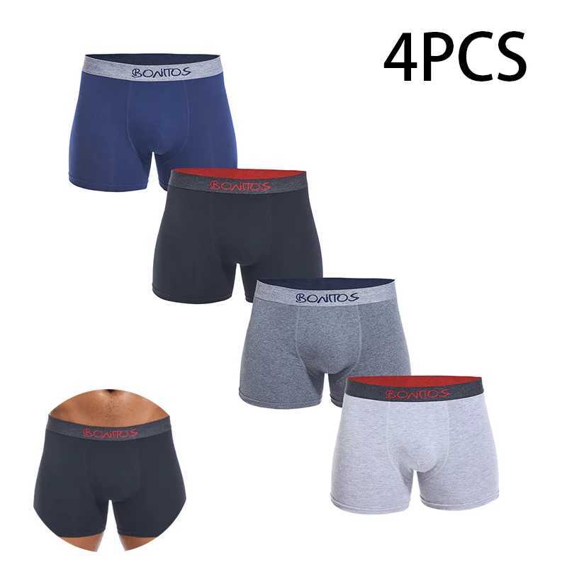 4pcs Mens Cotton Underwear Wear-Resistant High-Quality Pure Cotton Comfortable Design Daily Travel Wear Inner PantsT260508