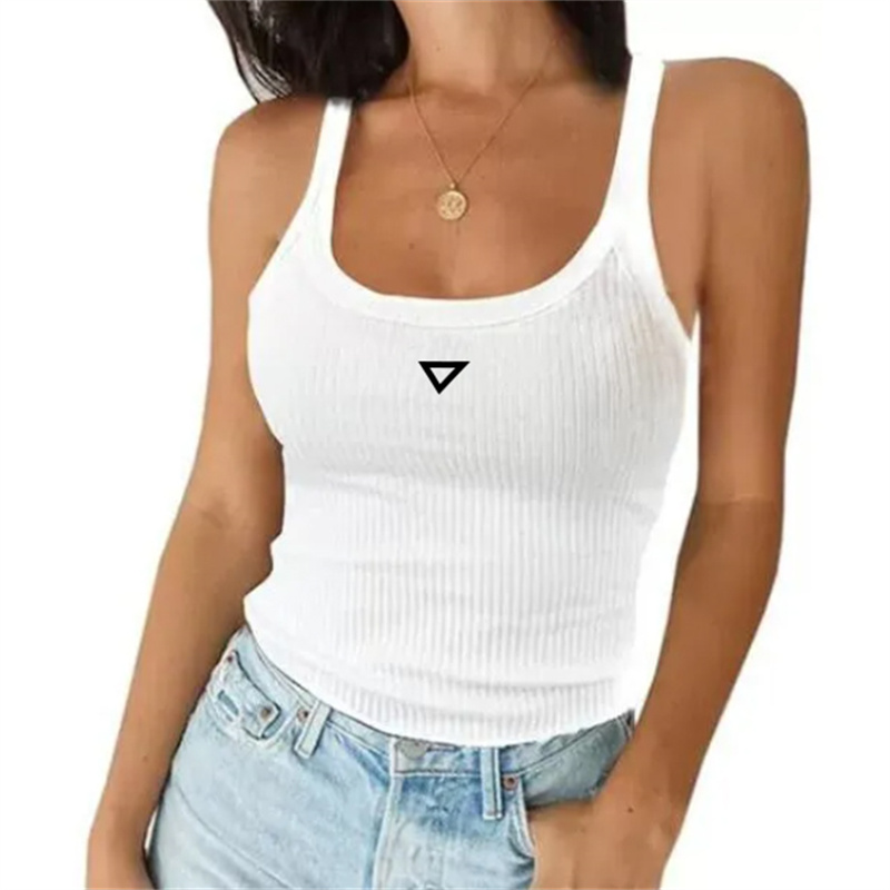Designer Women's T-Shirt Badge Luxury Brand Cotton Round Neck Tshirts Womens Sleeveless Fashion Summer Fashion Top 15 Colors Tanktops Women
