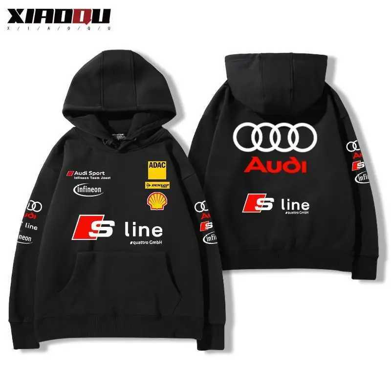 Audi RS Performance Racing Peripheral Hooded Sweater Mens and Womens Tops Versatile Trendy Strtwear Q260508