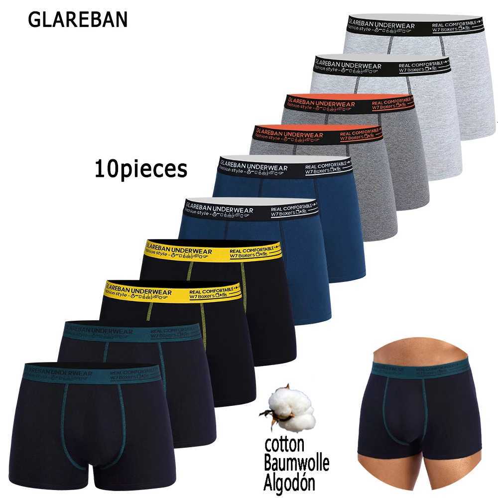 10pcs Pack Cotton Boxers Shorts Mens Underwear for male Briefs Sexy Underpants Slip Breathable Boxing Panties hot Sexis BasicT260508