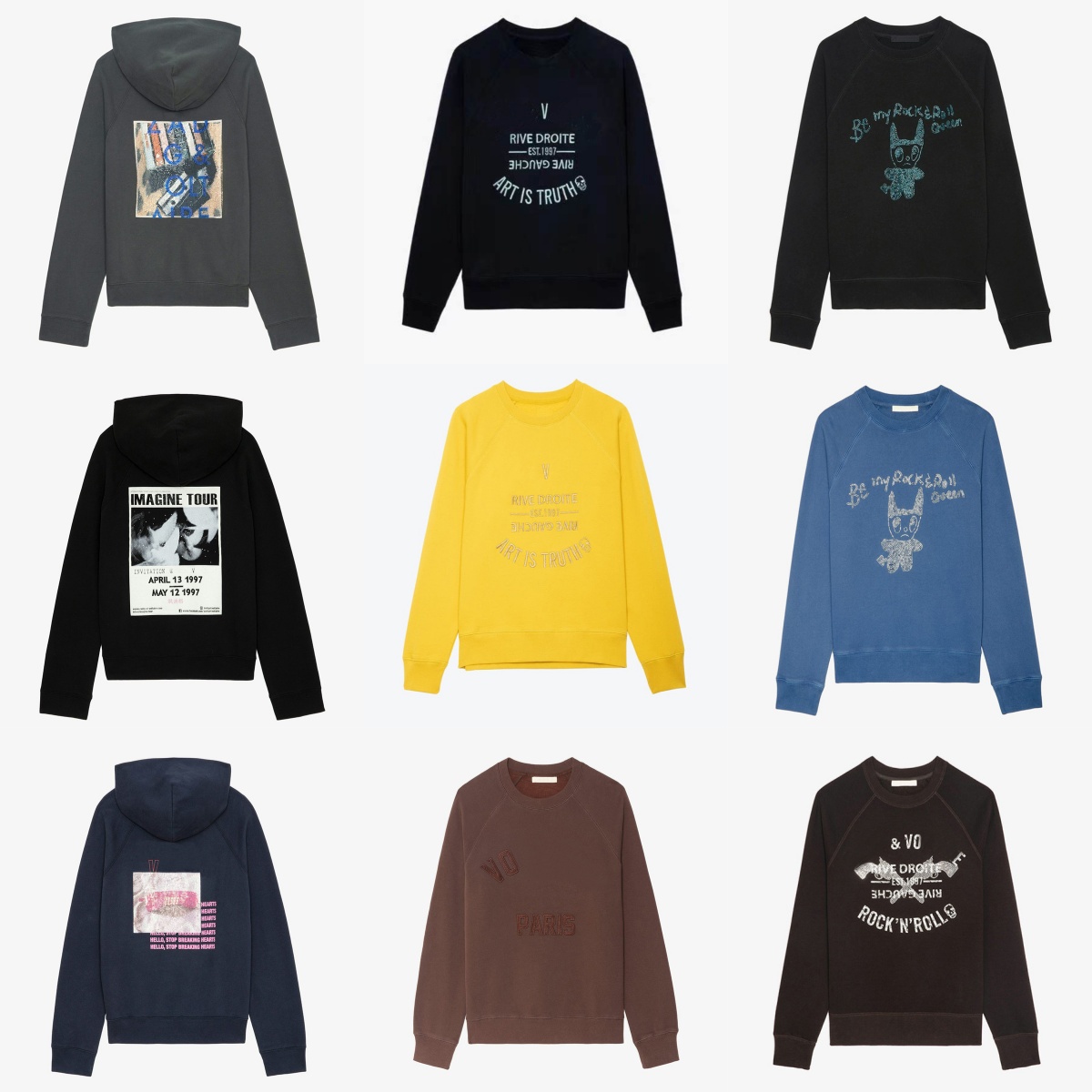 Sweatshirt New Niche Women Designer Cotton Loose Hoodie Pullover Jumper Voltaires Top Quality Classic Hot Letter Patter Print Casual Versatile Ho-image-913079846