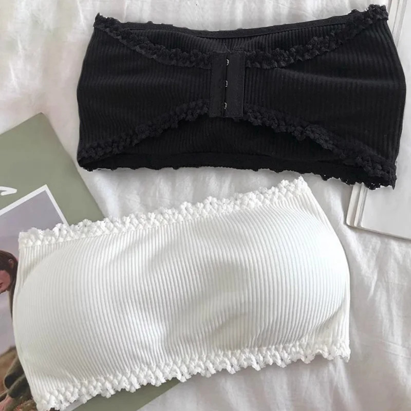 Lace Strapless Bra Women Sexy Tube Top Invisible Push Up Bralette Lady Seamless Underwea Lingerie Summer Chest Wraps Crop Tops 260508