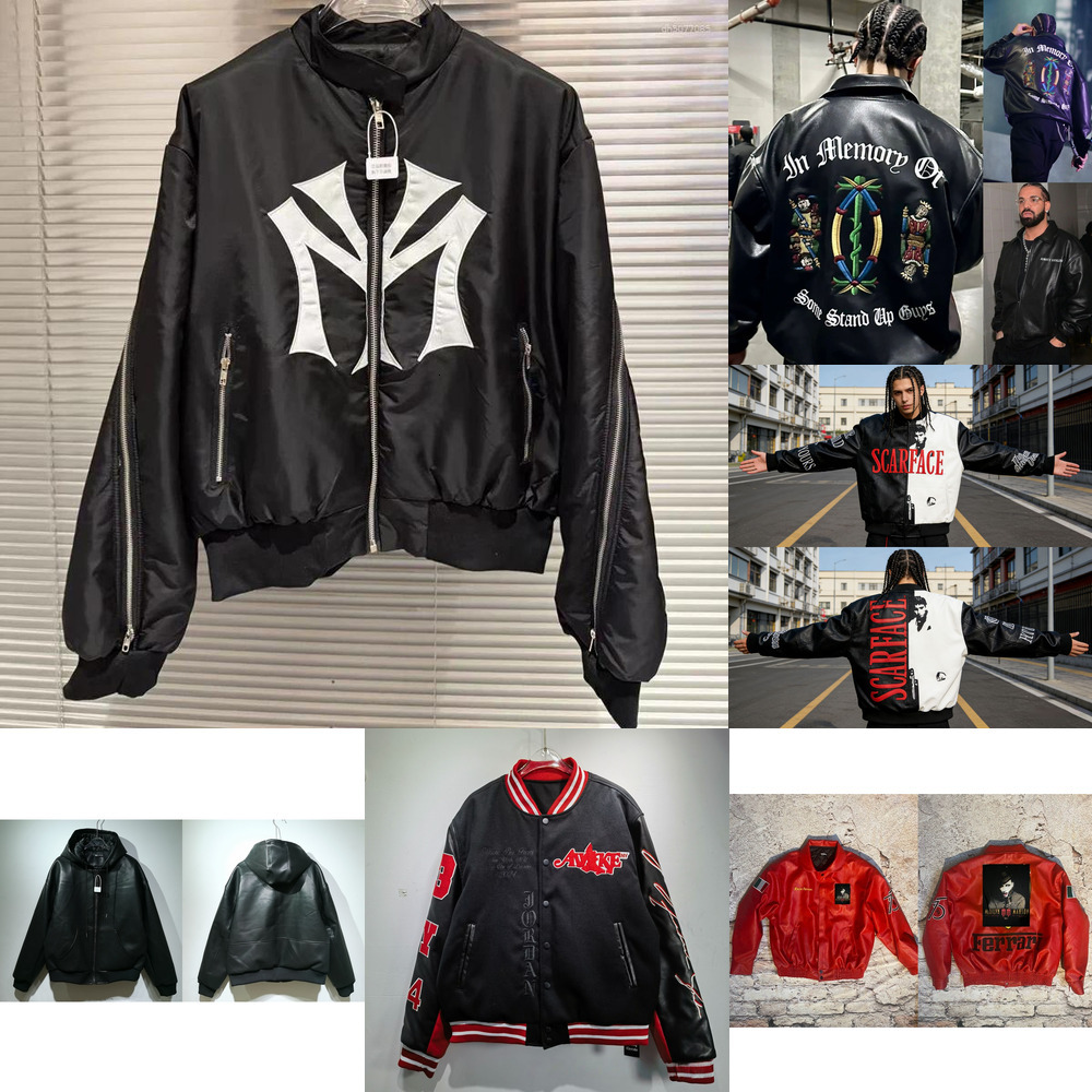 AAA+ Men's Jackets Big Embroidery Patch Label Mowalola Zipper Pilot Jacket Women Black High Quality windbreaker Casual Zip Sleeve Bomber coat 8