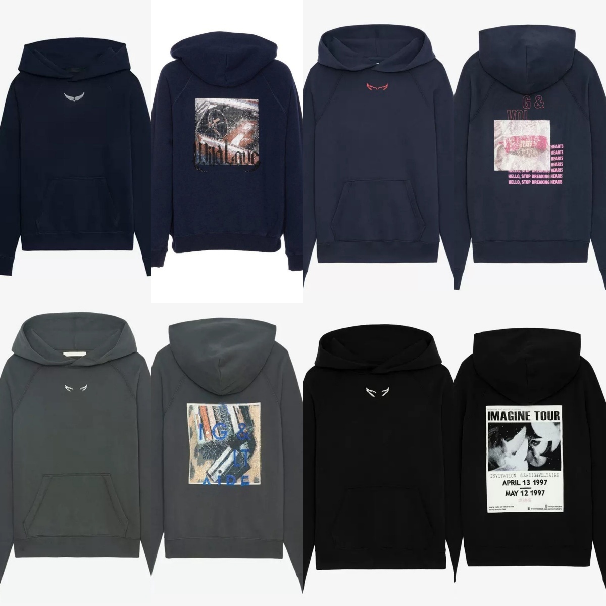 Voltaires New Niche Hoodie Fashion Classic Sweatshirts ZV Cotton Women Designer Sweatshirt Comfy Sweaters Comfrt Loose Embroidery Voltaires New Nich