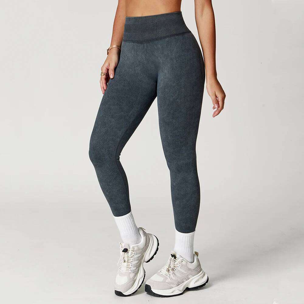 High Waist Butt Lift Seamless Women Fitness Running Yoga Pants Ribbed Gym Tights Workout Leggings 26H0507