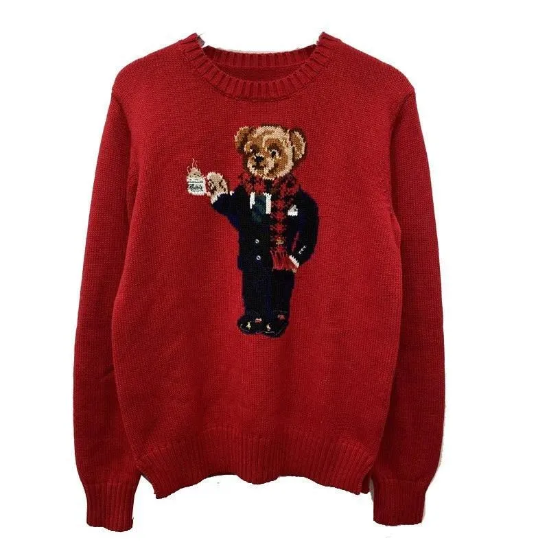Womens Sweaters designer clothes women Luxury Pattern Sweater white Cartoon t shirt Wool Jacquard Pullover hoodie Knit tops Casual