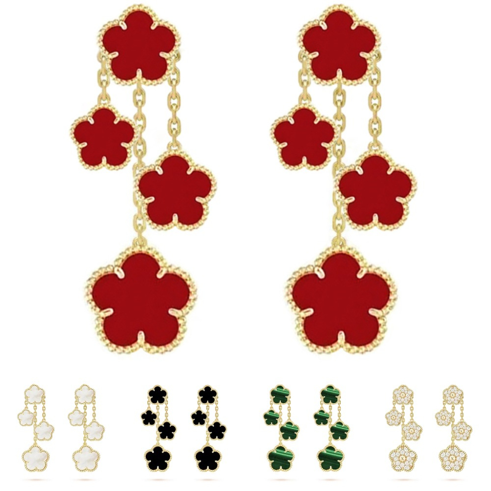 designer earrings for woman designer jewelry clover earrings stainless steel jewellery Vintage Diamonds earring clip ons pearl earings planet ear-image-1105050309