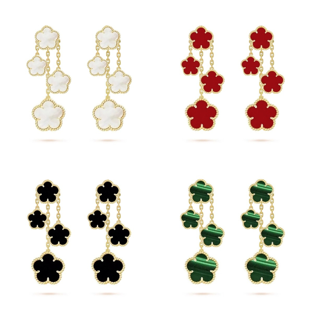 earrings designer designer jewelry women clip ons earrings stainless steel clover earring Bohemian high end earring luxury woman earring designer-image-1105050103
