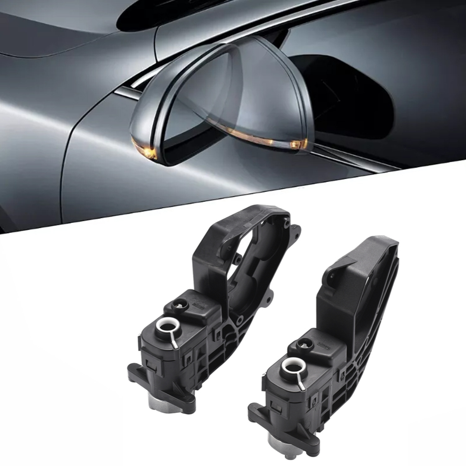 Bupek Power Side Wing Mirror Folding Assembly Motor for 2013-2015 Mazda 3 2015-2018 Mazda 2 Mirror DIY Replace-image-1105116763