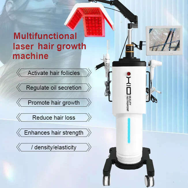 Upd 5 In 1 Scalp Care Hair Growth Increase Salon 650 Anti Hair Loss Diode Laser Treatment PDT Scalp Wound Healing Oil Regulation Device