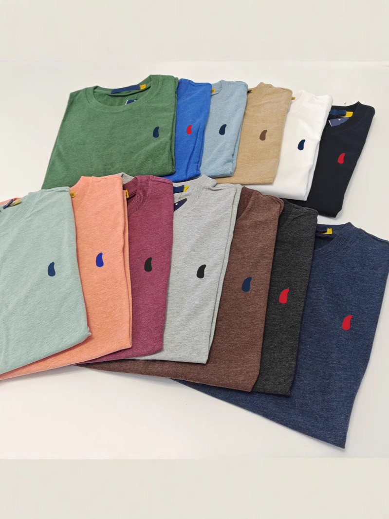 Summer shirt mens mens designer polos clothes graphic tshirt Colorful Tshirts Horse Embroidery Logo Tshirts pure Cotton shirt Men Minimalist Style M