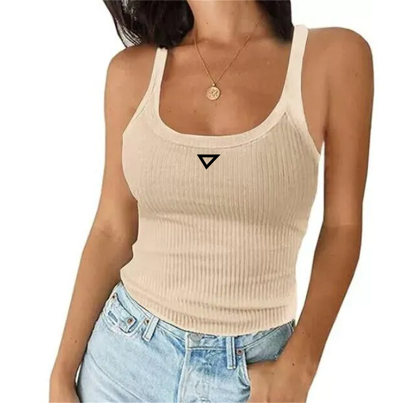 Designer Women's T-Shirt Badge Luxury Brand Cotton Round Neck Tshirts Womens Sleeveless Tops Summer Fashion Top 15 Colors Tanktops Women