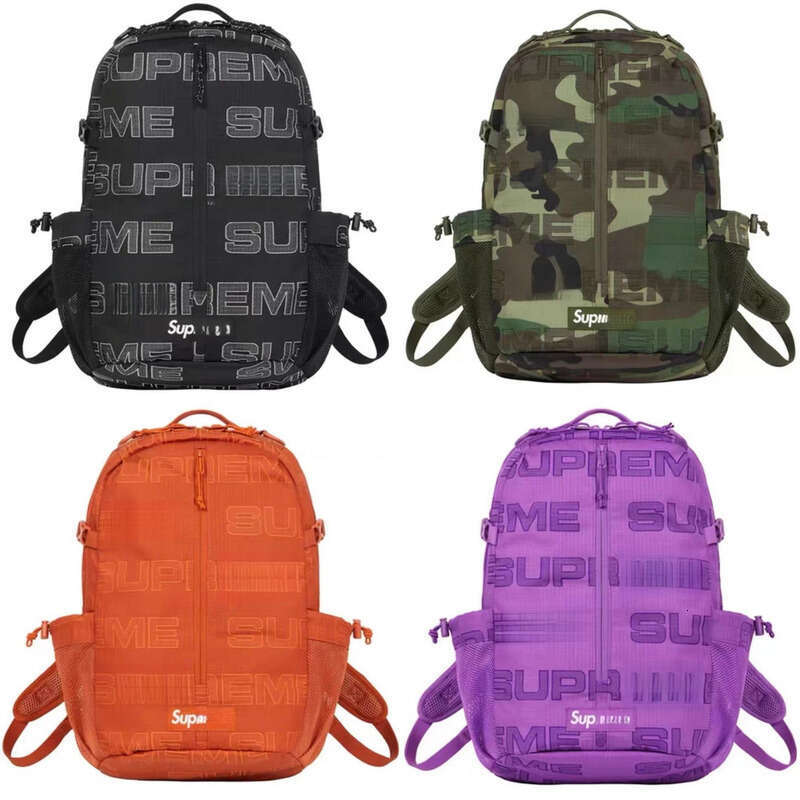 Supreme Bag Luxury Bag Supreme Backpack Designer Bag Backpack Camouflage Backpack Large Capacity Travel School Bag Outdoor College Students Kids Bag